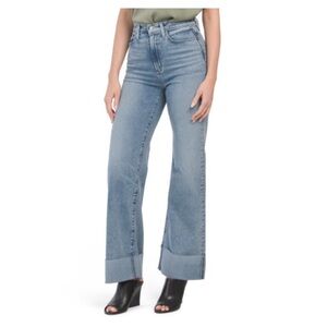 Joe's Jeans The Mia High Rise Wide Leg Cuffed Jeans My Type size 29